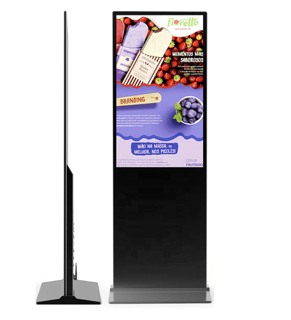 Totem Black color+ silver case, screen 43" LCD IPS 1920*1080pxl, OS: Windows10(not with license),CPU: intel5 3rd gen, With 5.0 MP front camera, Capacitive Touch, with Wifi/BT/RJ45/ USB port, US plug, Indoor use, with wheels. 110V-240VAC